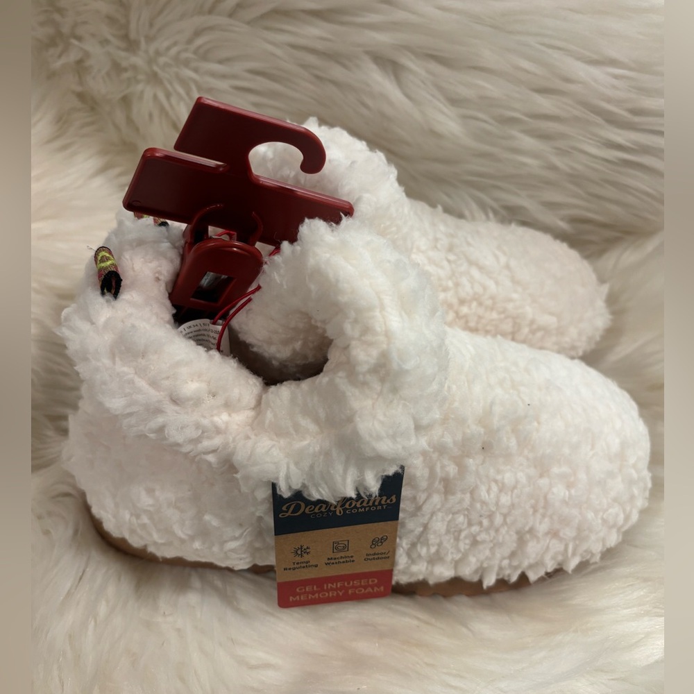 Dearfoams Cozy Comfort Women's Teddy Bootie Slippers 5-6 - Picture 2 of 7
